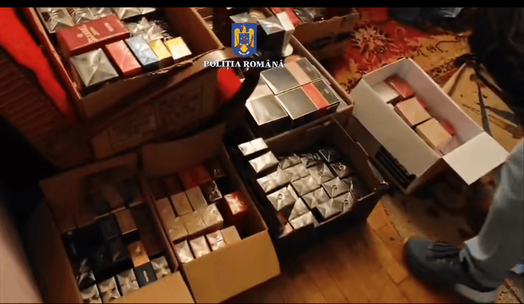 Confiscate 140.000 de țigarete și produse contrafăcute în lupta împotriva contrabandei