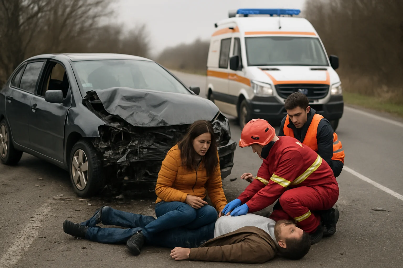 Accident pe DN1 la Perșani: Patru răniți, trafic îngreunat