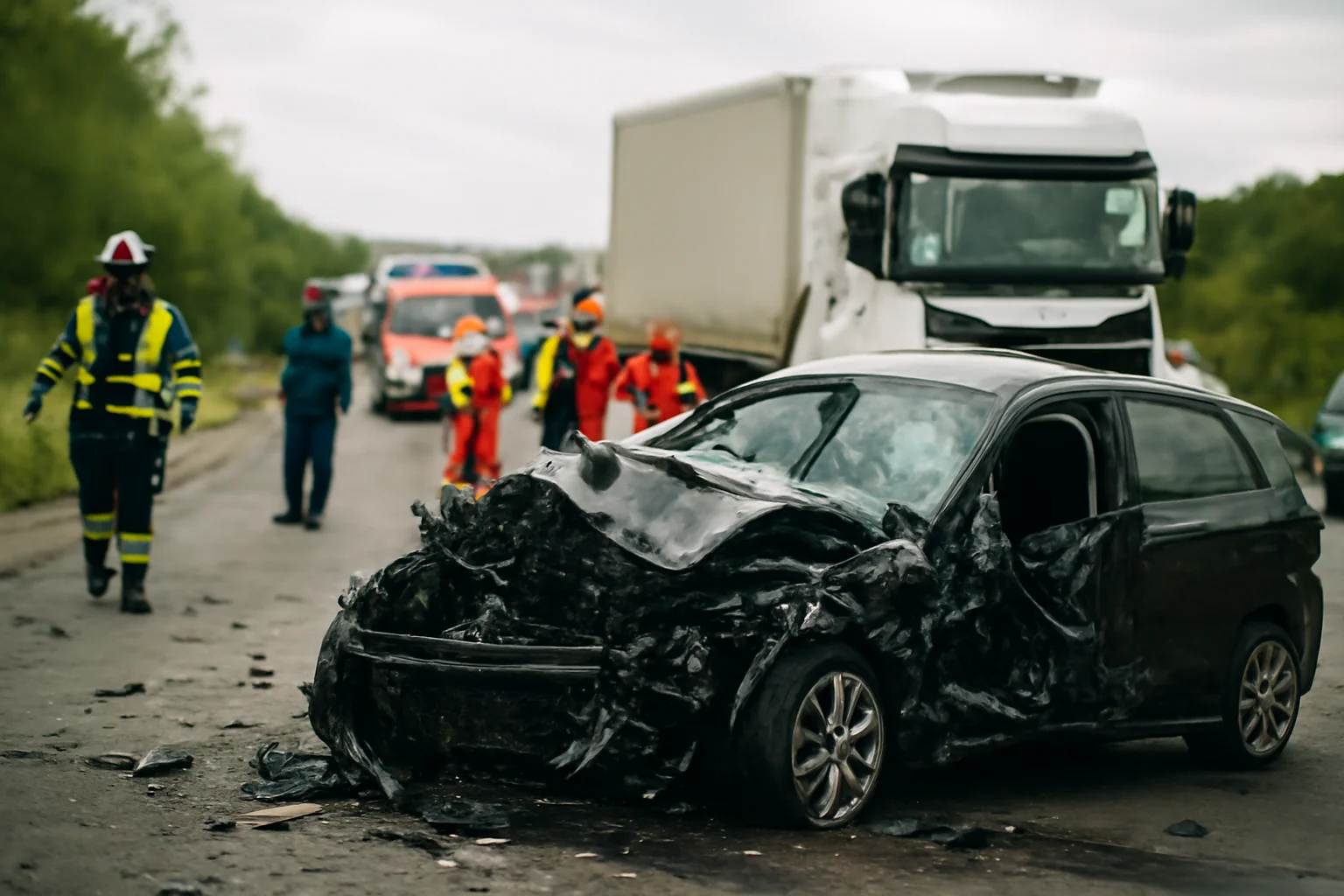 accident rutier cumplit, 6 persoane decedate și 2 rănite, circulația este oprită