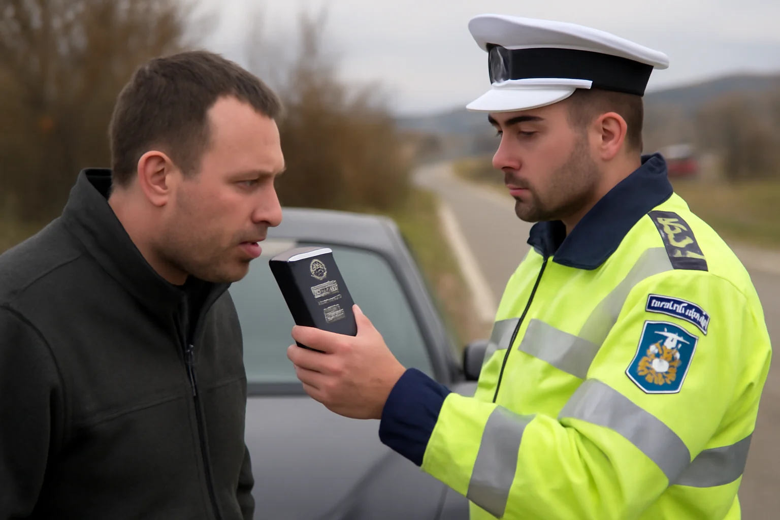 Alcoolemie de 0,96 mg/l pe DN 73, șofer din Zărnești prins