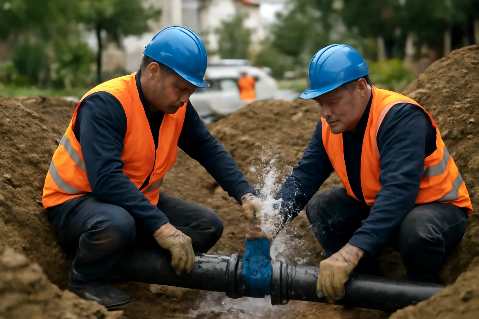 anunț privind opriri temporare ale apei în diverse cartiere