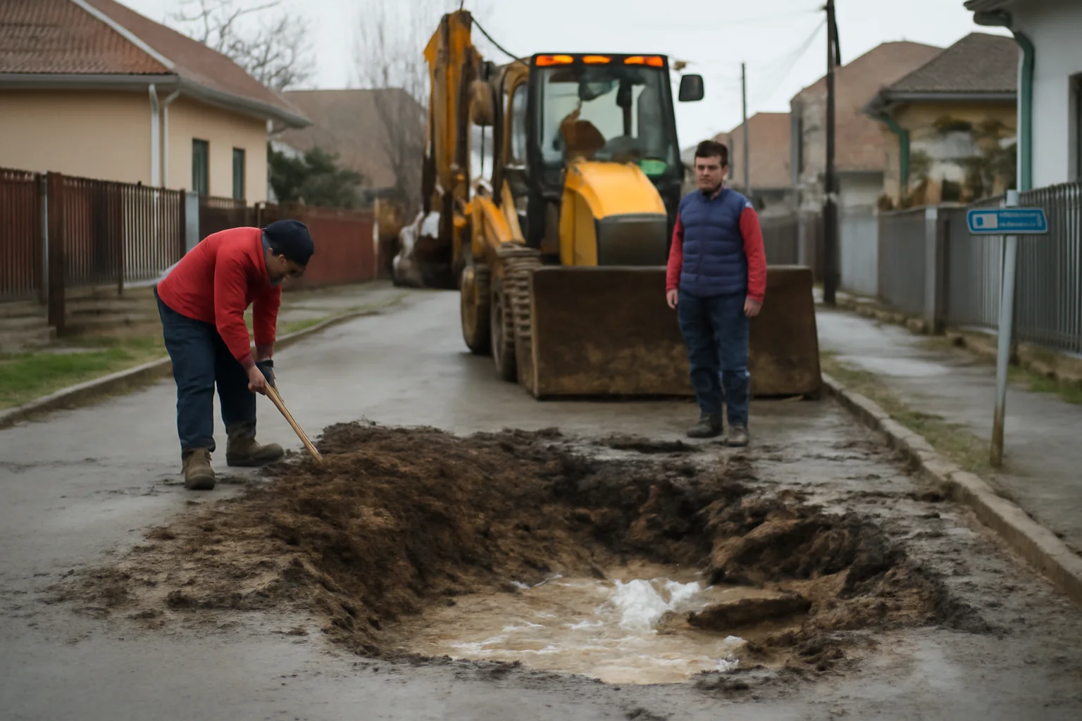 Avarie la rețeaua de apă pe strada Măcieșului din Brașov anunțată de operatorul local