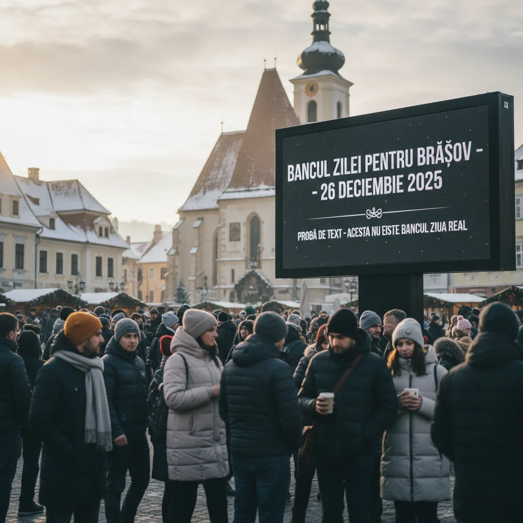 Bancul zilei pentru Brașov – 26 decembrie 2025