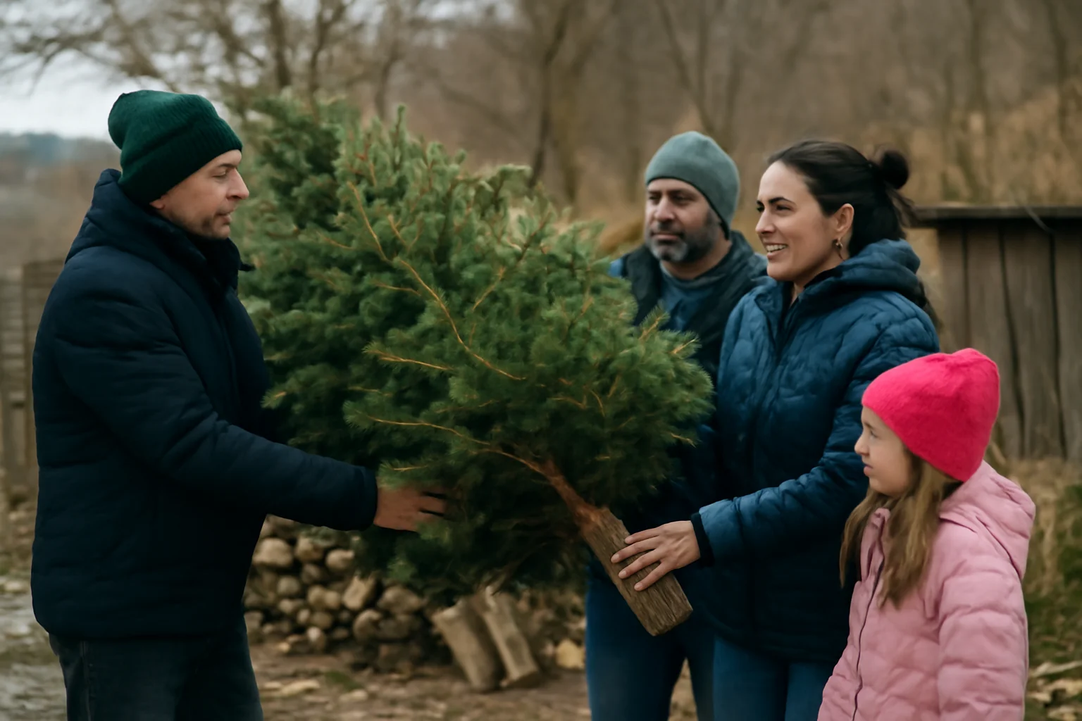 Bradul de Crăciun din Râșnov, folosit ca lemn de foc pentru o familie nevoiașă din Brașov