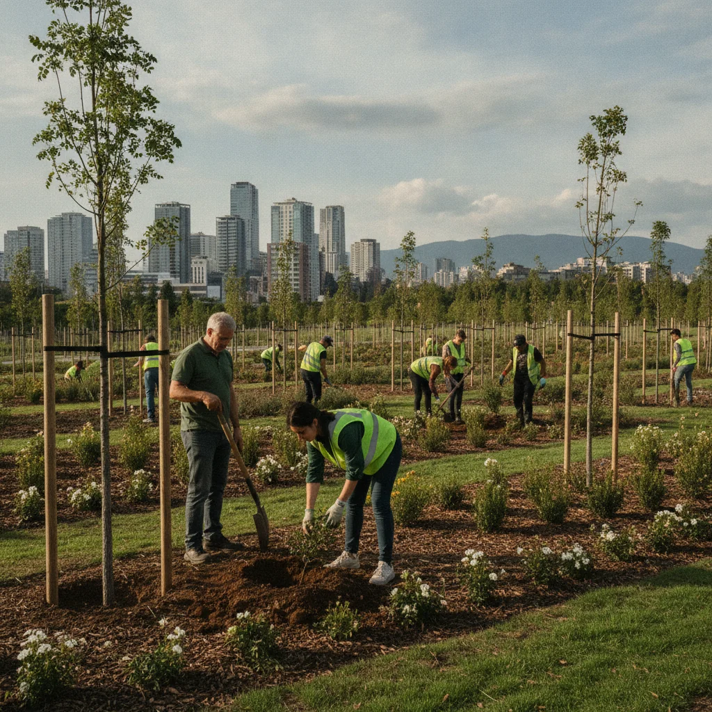 Brașovul începe campania de plantări de toamnă: 600 de arbori și 1.500 de arbuști