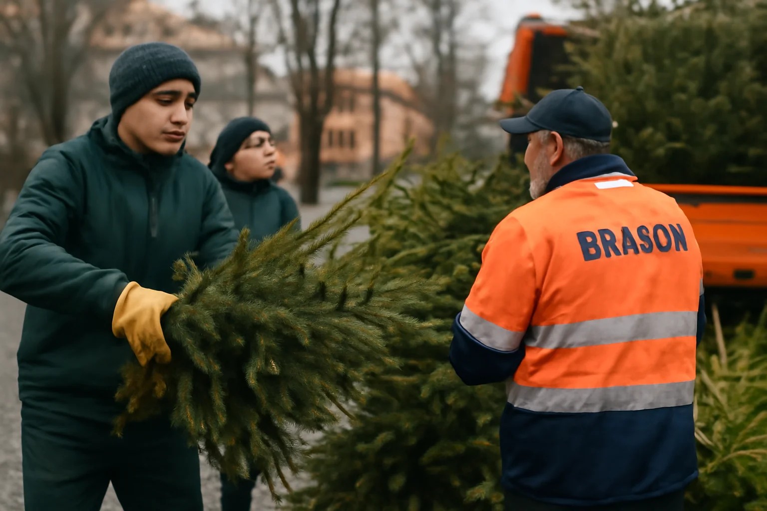 Brazii de Crăciun, colectați separat în Brașov până pe 19 ianuarie 2026