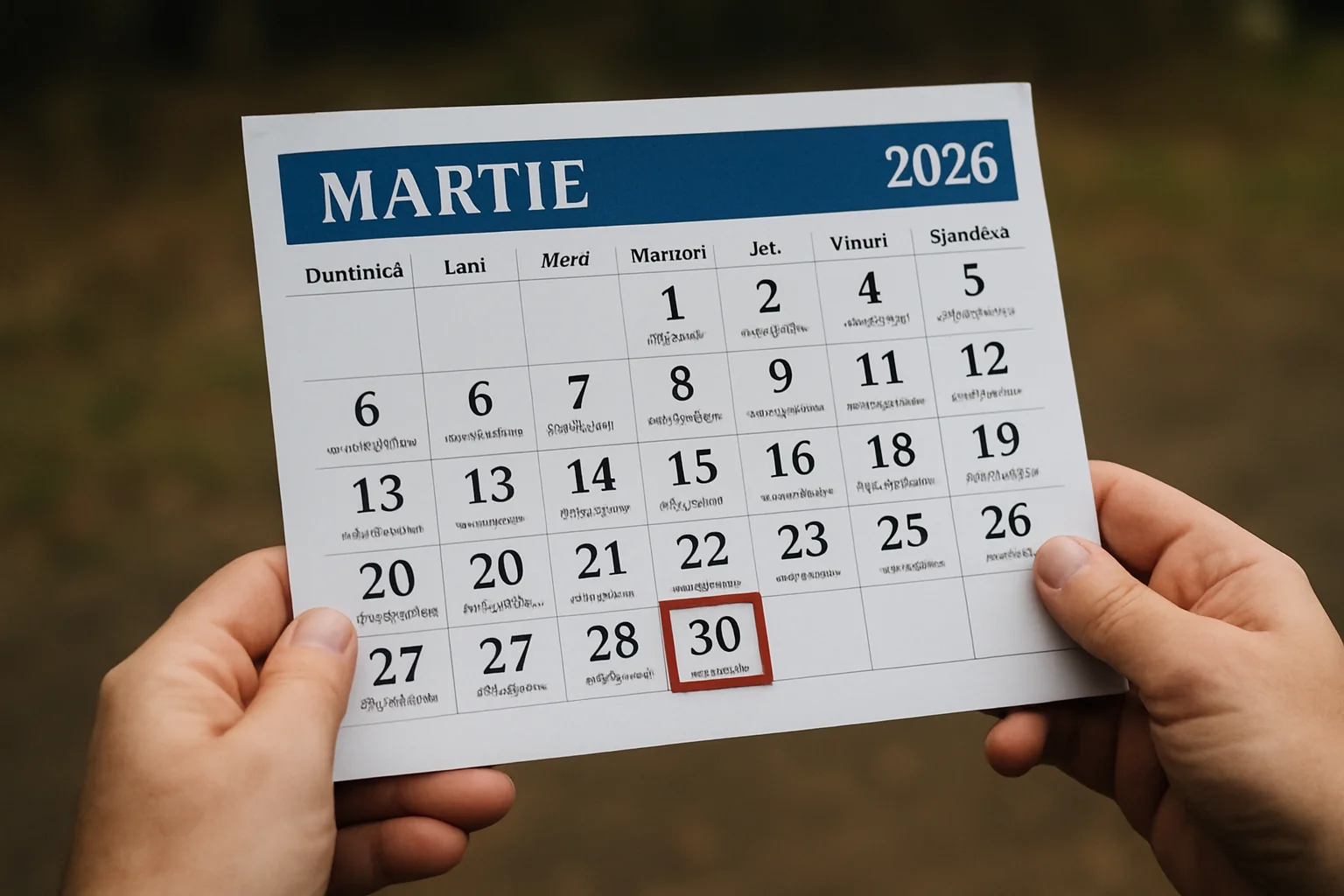 Calendar ortodox – 2026-03-30