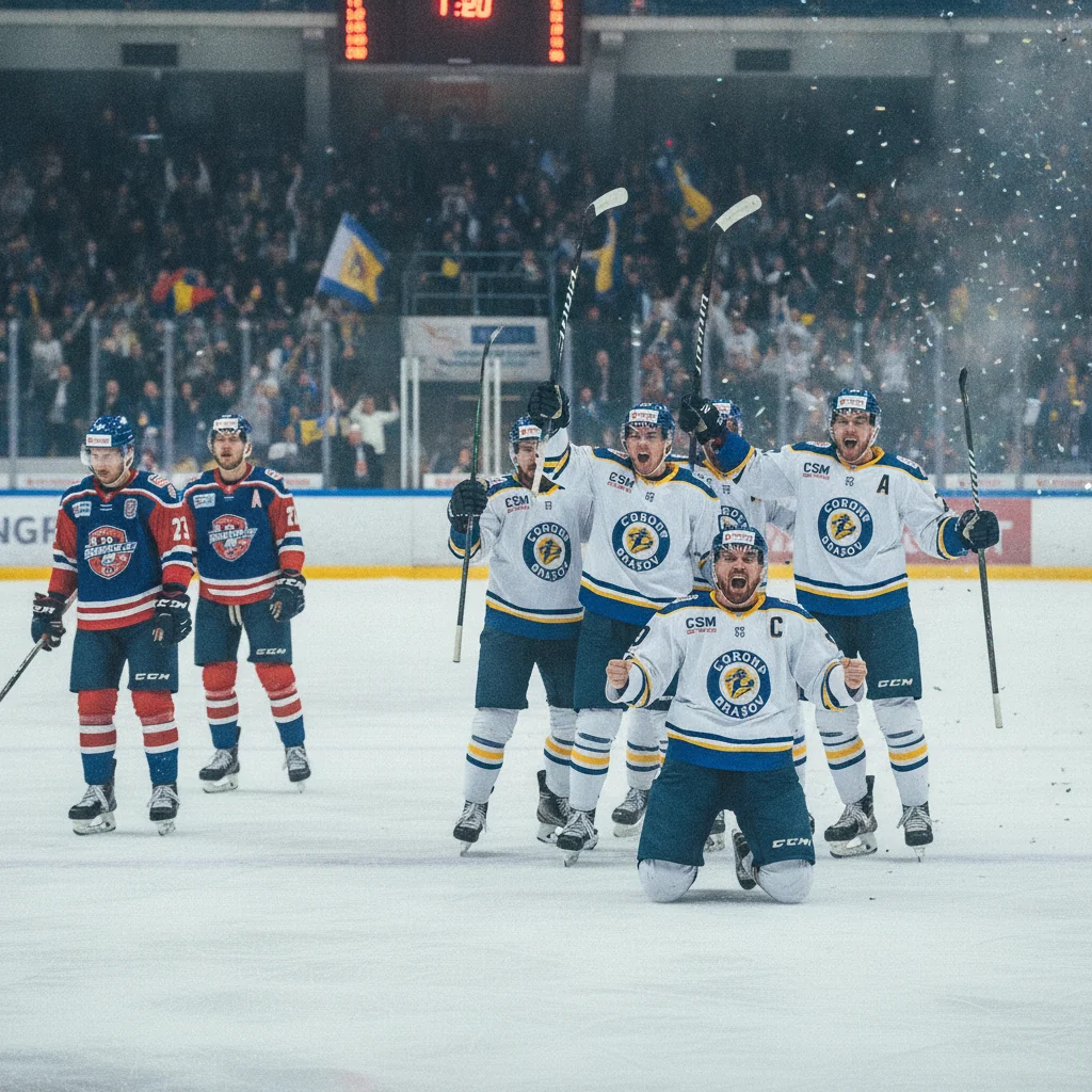 CSM Corona Brașov – CSA Steaua București, 6–3 pe 27 octombrie