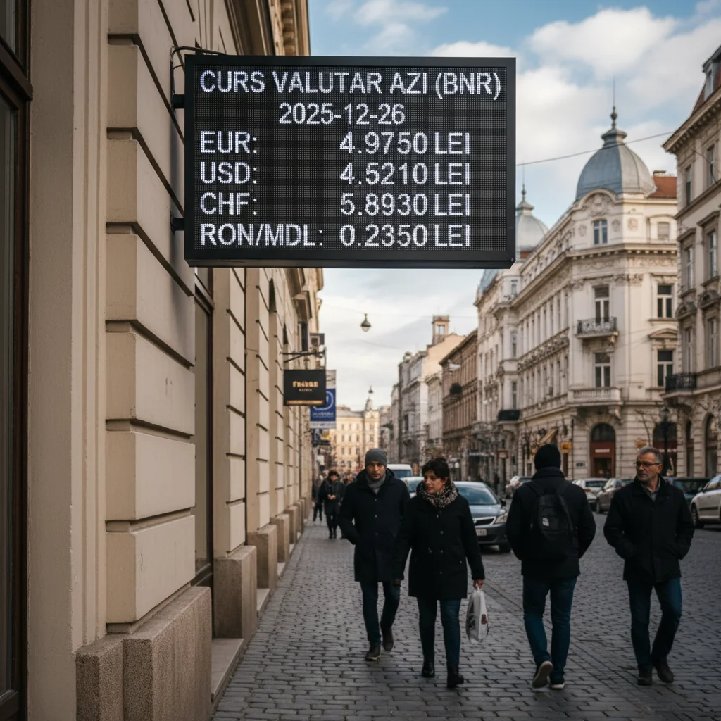 Curs valutar azi (BNR) – 2025-12-26