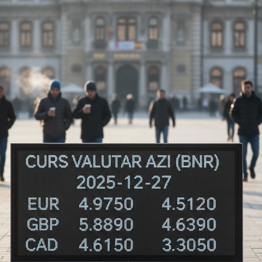 Curs valutar azi (BNR) – 2025-12-27