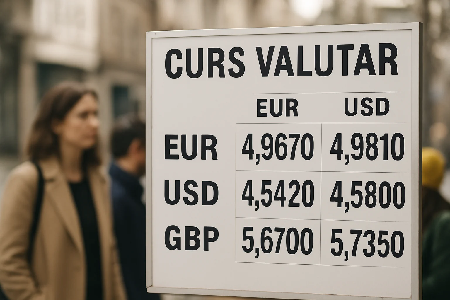 Curs valutar azi (BNR) – 2026-03-20