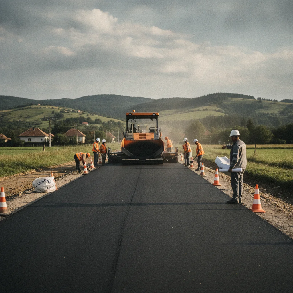 DJ 104D Brașov–Sibiu: șantierul de 81 milioane de lei, verificat
