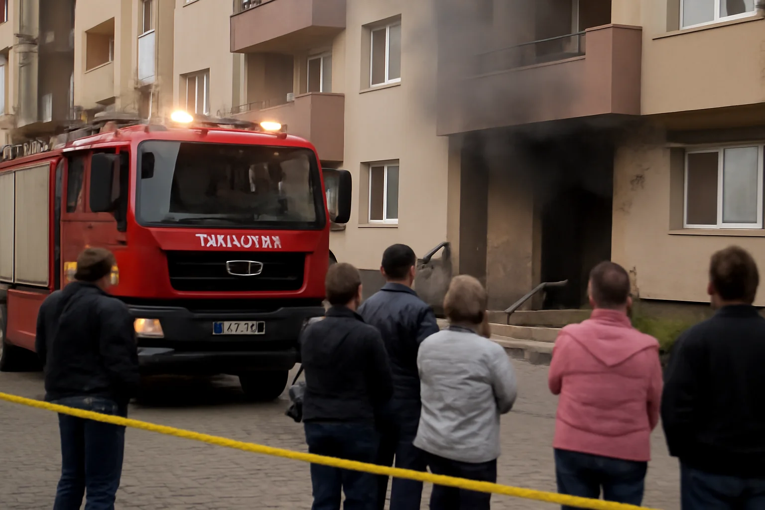 Intervenție la un incendiu izbucnit în subsolul unui bloc din Avantgarden, Brașov