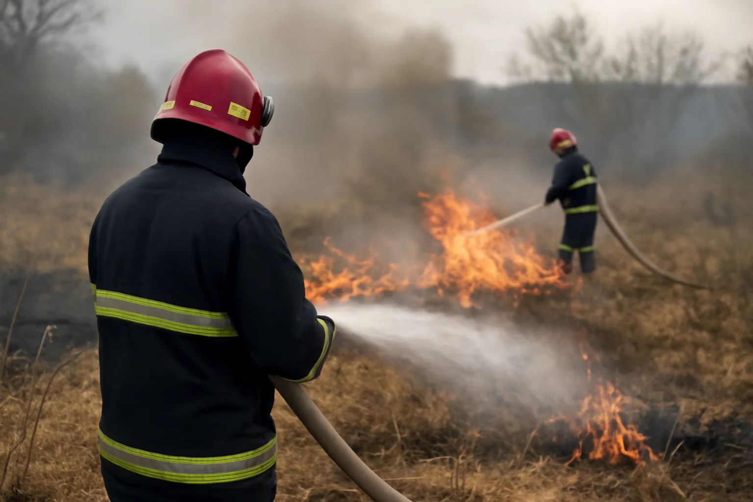 Intervenții repetate la incendii de vegetație uscată în județul Brașov