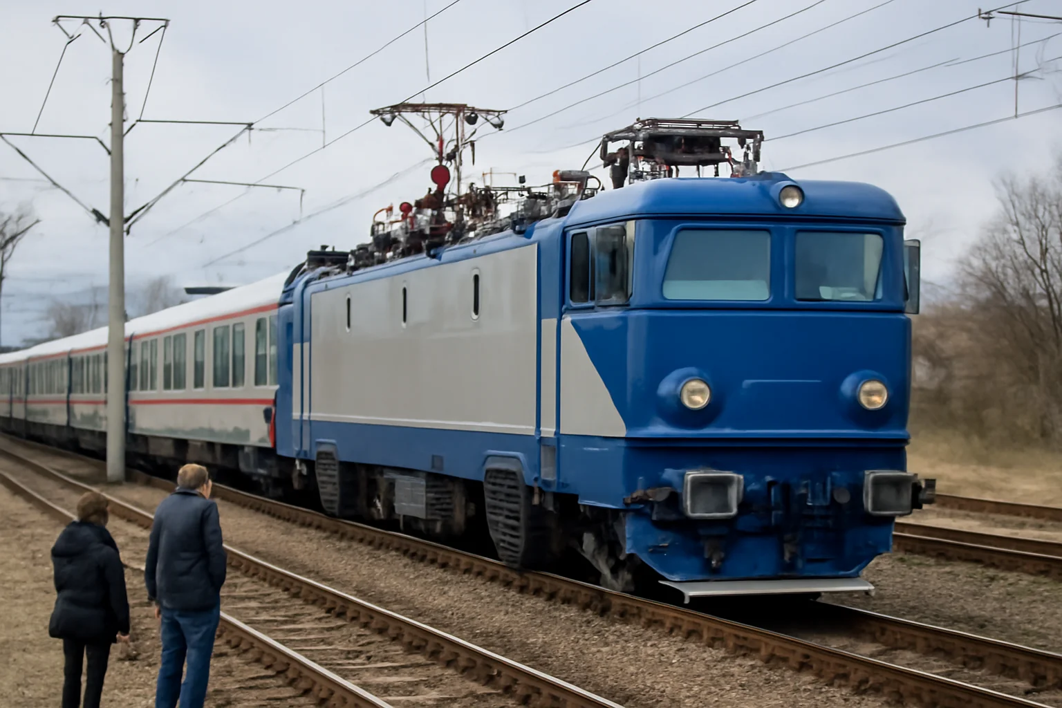 Locomotivă modernizată testată cu succes la Brașov pe un tren de 16 vagoane