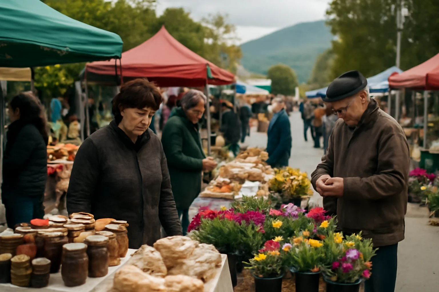 Locuitorii din Brașov sunt așteptați în Răcădău la un market mobil cu produse autentice, artizanat și plante de la fermieri locali