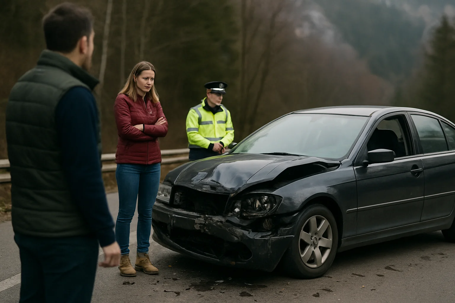 Mașină furată din Stupinii Noi, implicată într-un accident în Bușteni