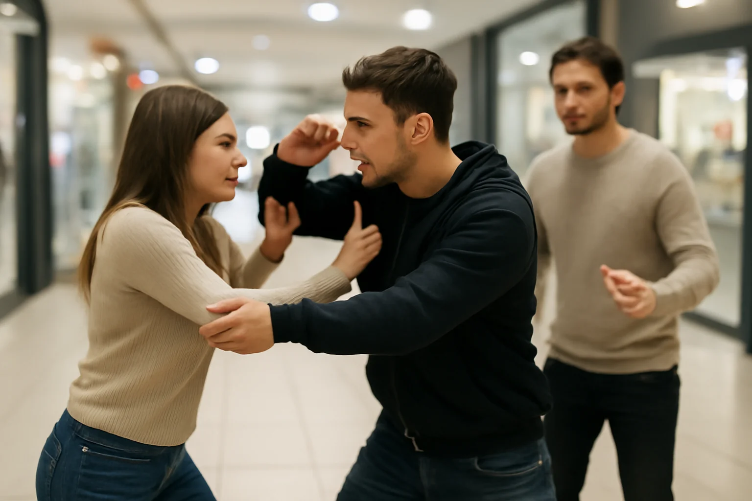 Patru tineri cercetați penal după un conflict în două centre comerciale din Brașov