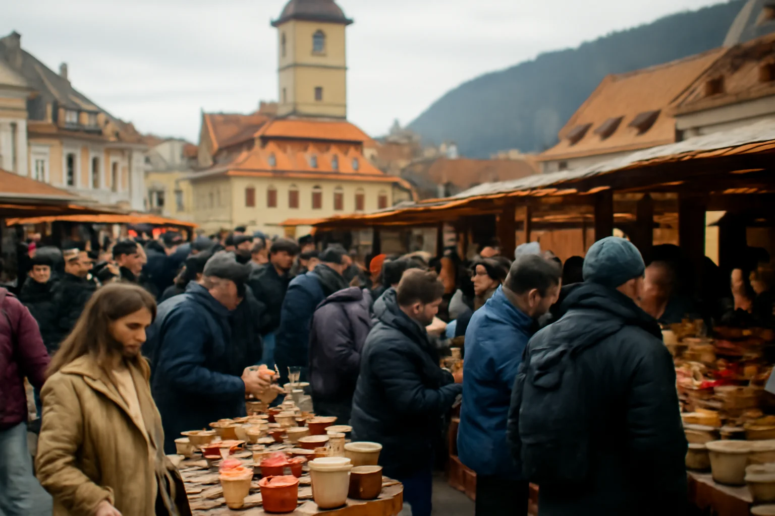 Piața Sfântul Ioan din Brașov găzduiește un Food Market weekendul acesta