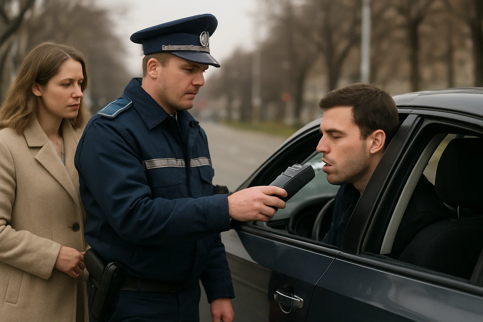 Poliția Brașov distribuie etilometre pentru siguranța rutieră