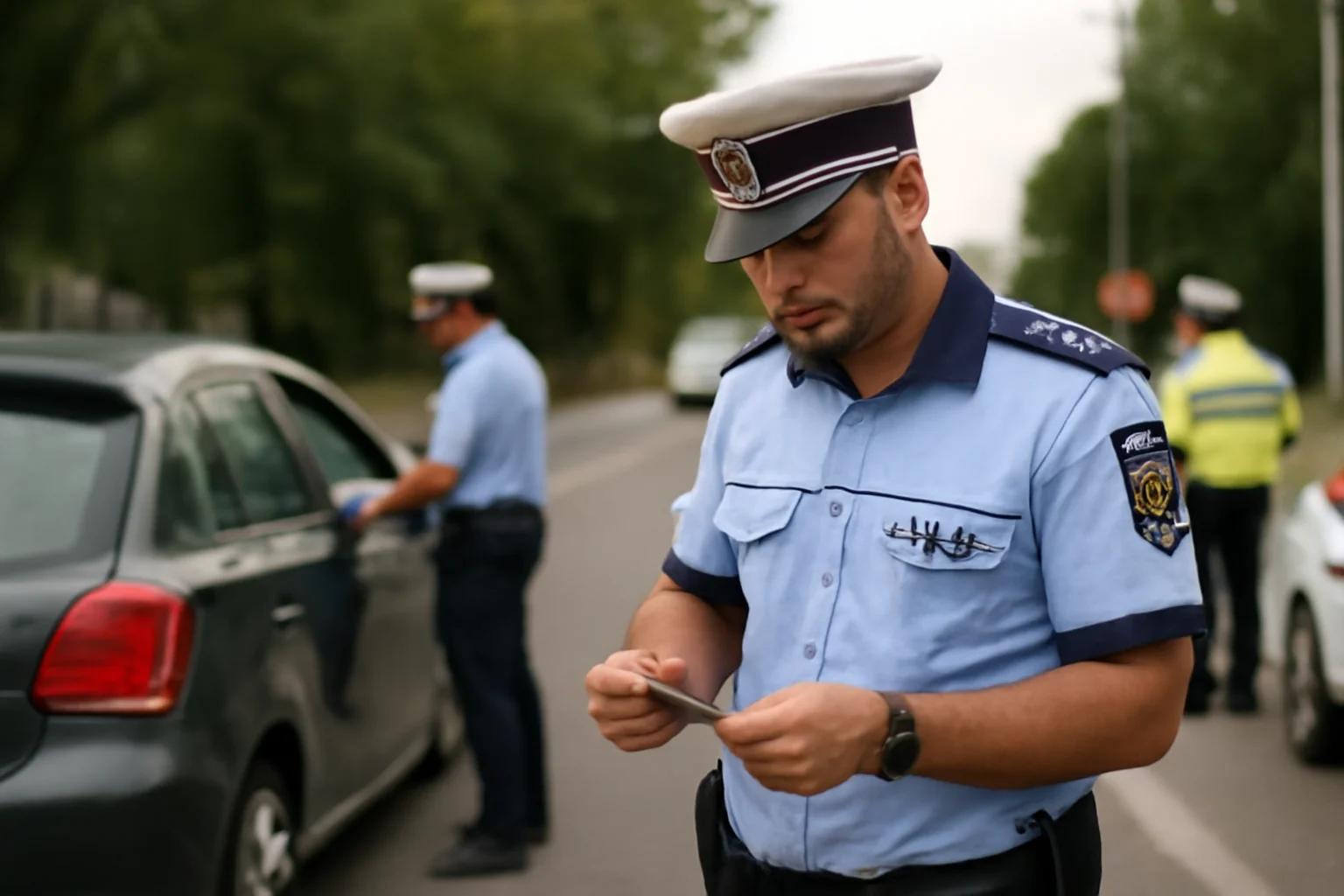 Polițiștii aplică sancțiuni în Brintex – peste 20 de amenzi și două permise suspendate