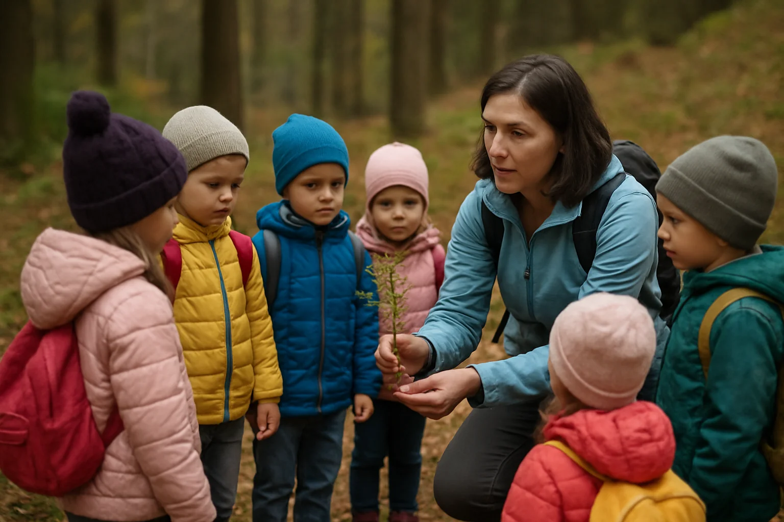Preșcolari Brașov: Lecție de ecologie pe Muntele Tâmpa