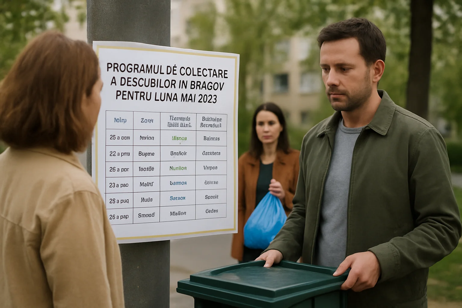 Programul de colectare a deșeurilor în Brașov pentru luna mai 2026