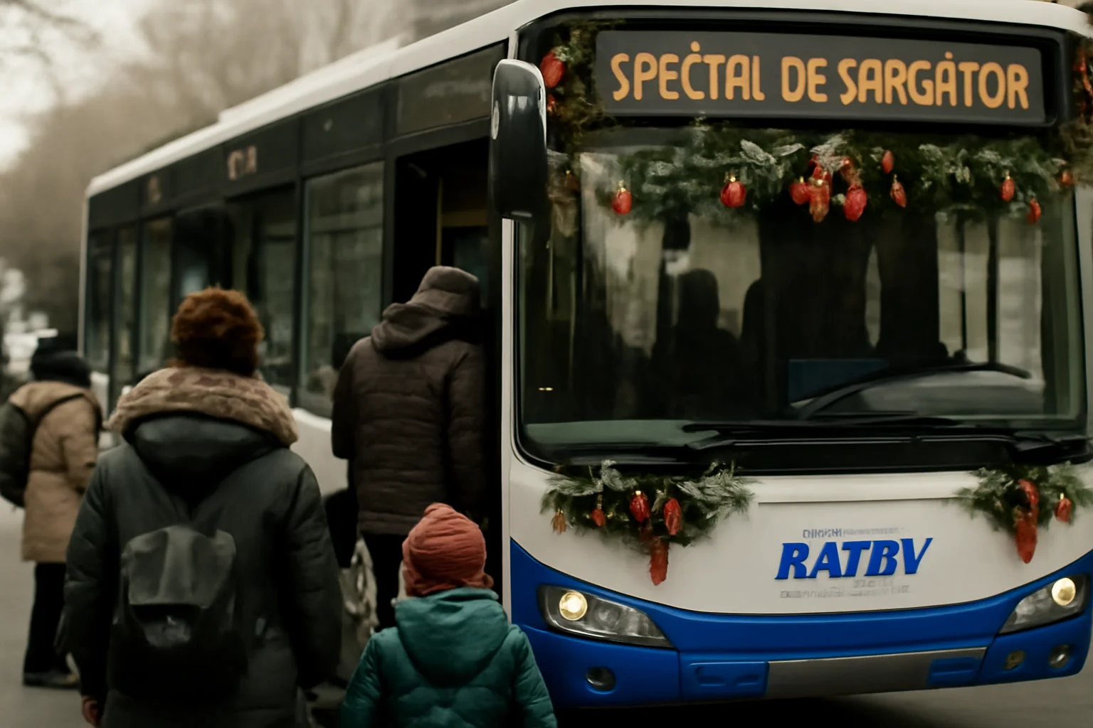 Programul de sărbători al transportului public RATBV în Brașov pentru finalul lui 2025
