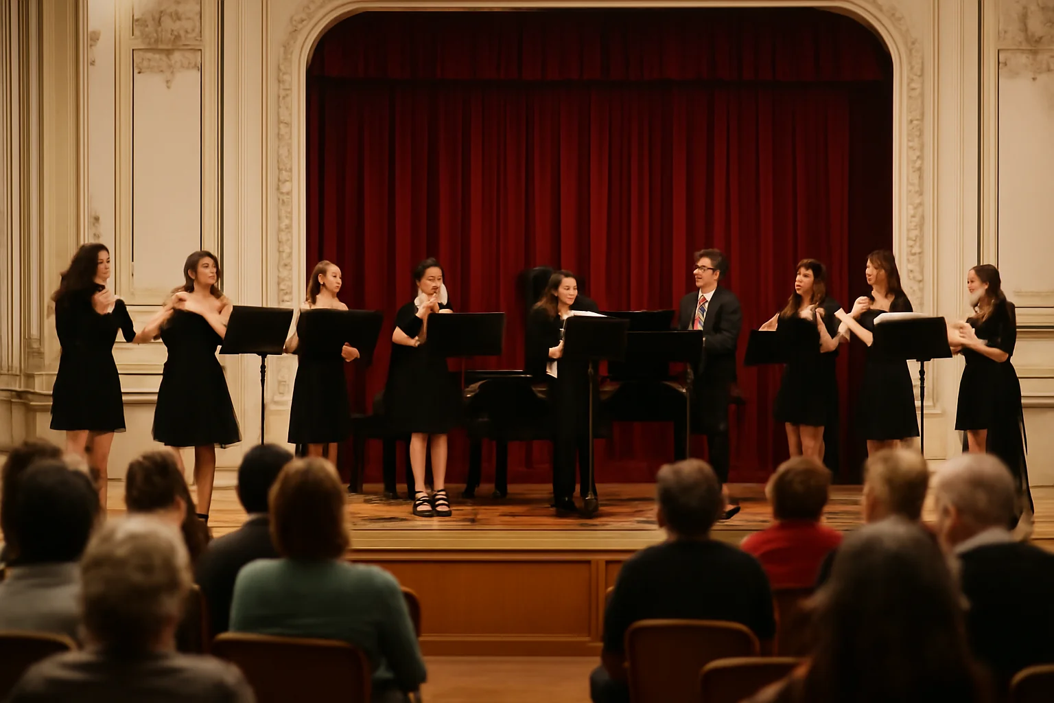 Recital al elevilor Liceului de Muzică „Tudor Ciortea” în foaierul Operei Brașov, pe 22 ianuarie 2026