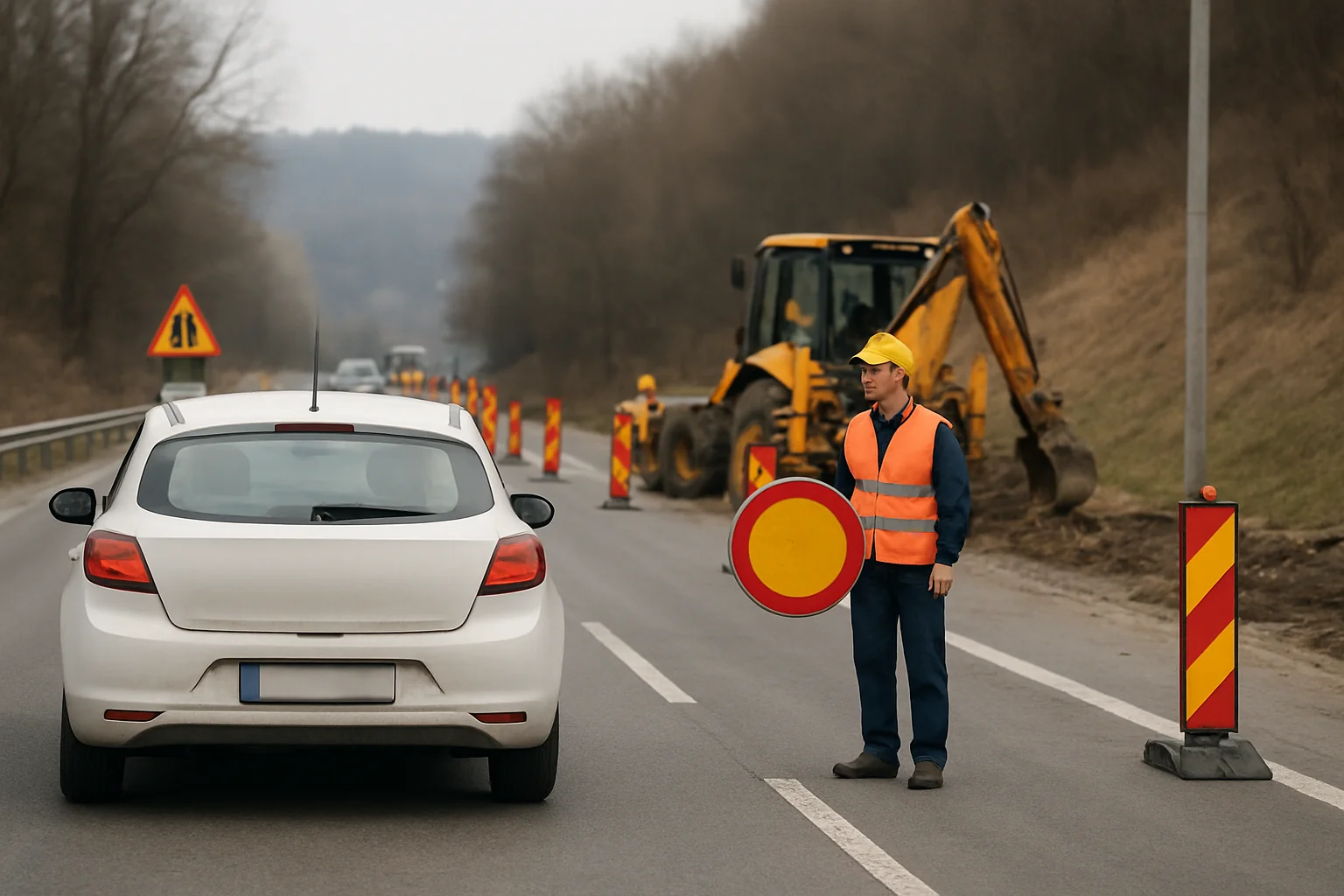 Restricții de trafic pe DN 1, banda 1 închisă pentru lucrări