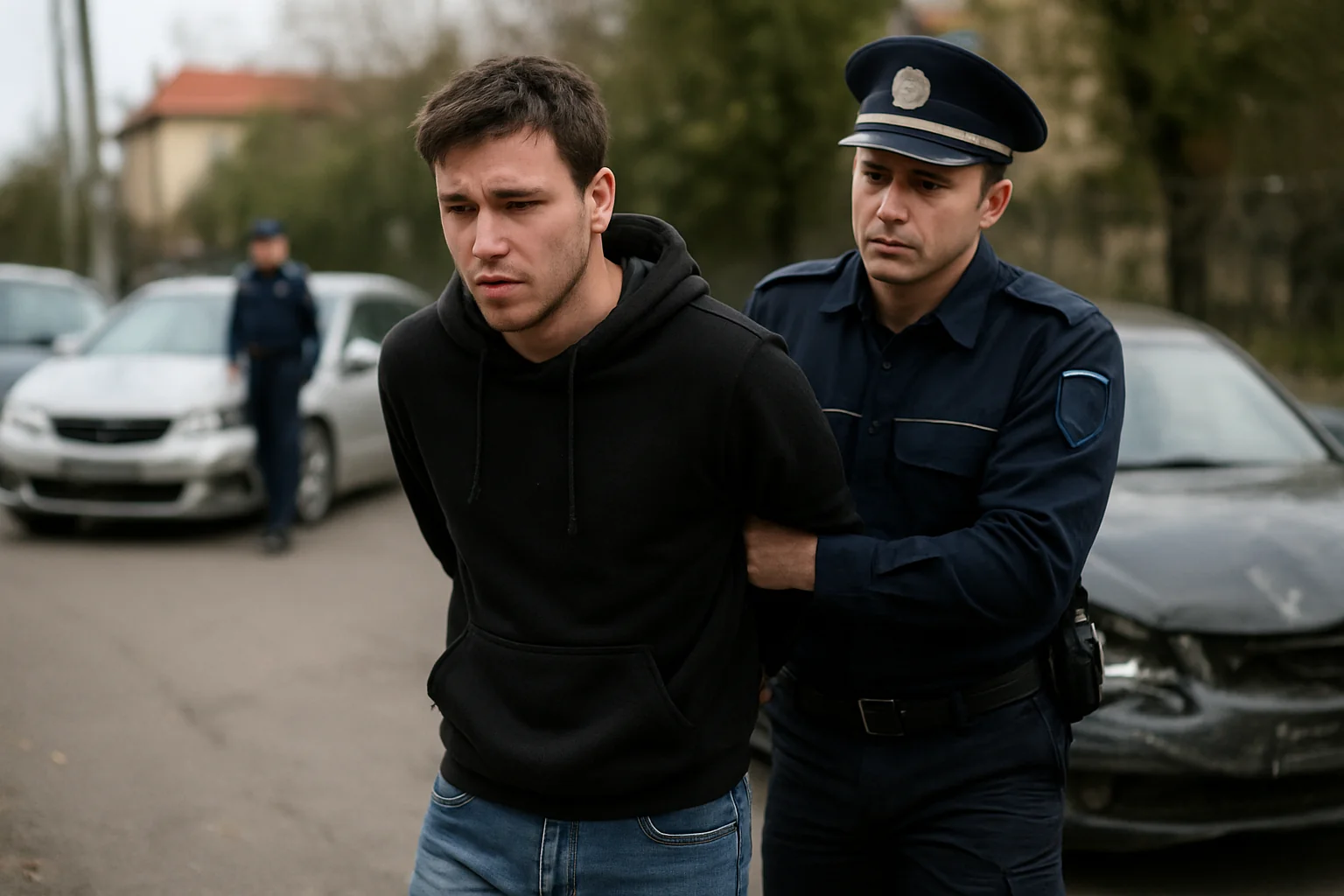 Tânăr reținut în Ghimbav după urmărire și avarii