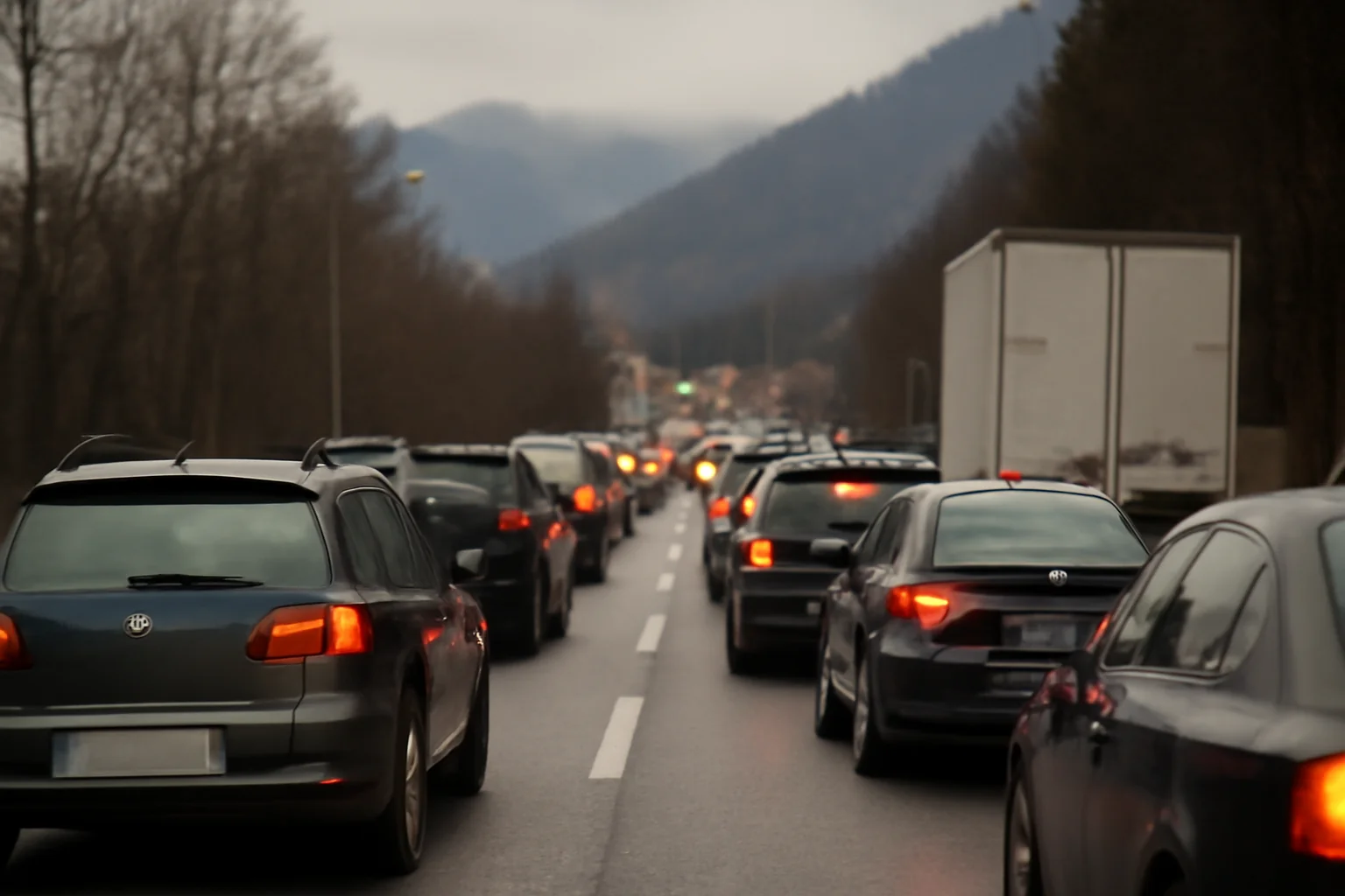 Trafic aglomerat pe DN1 la final de minivacanță: coloane de mașini între Predeal și Bușteni, anunță Centrul INFOTRAFIC