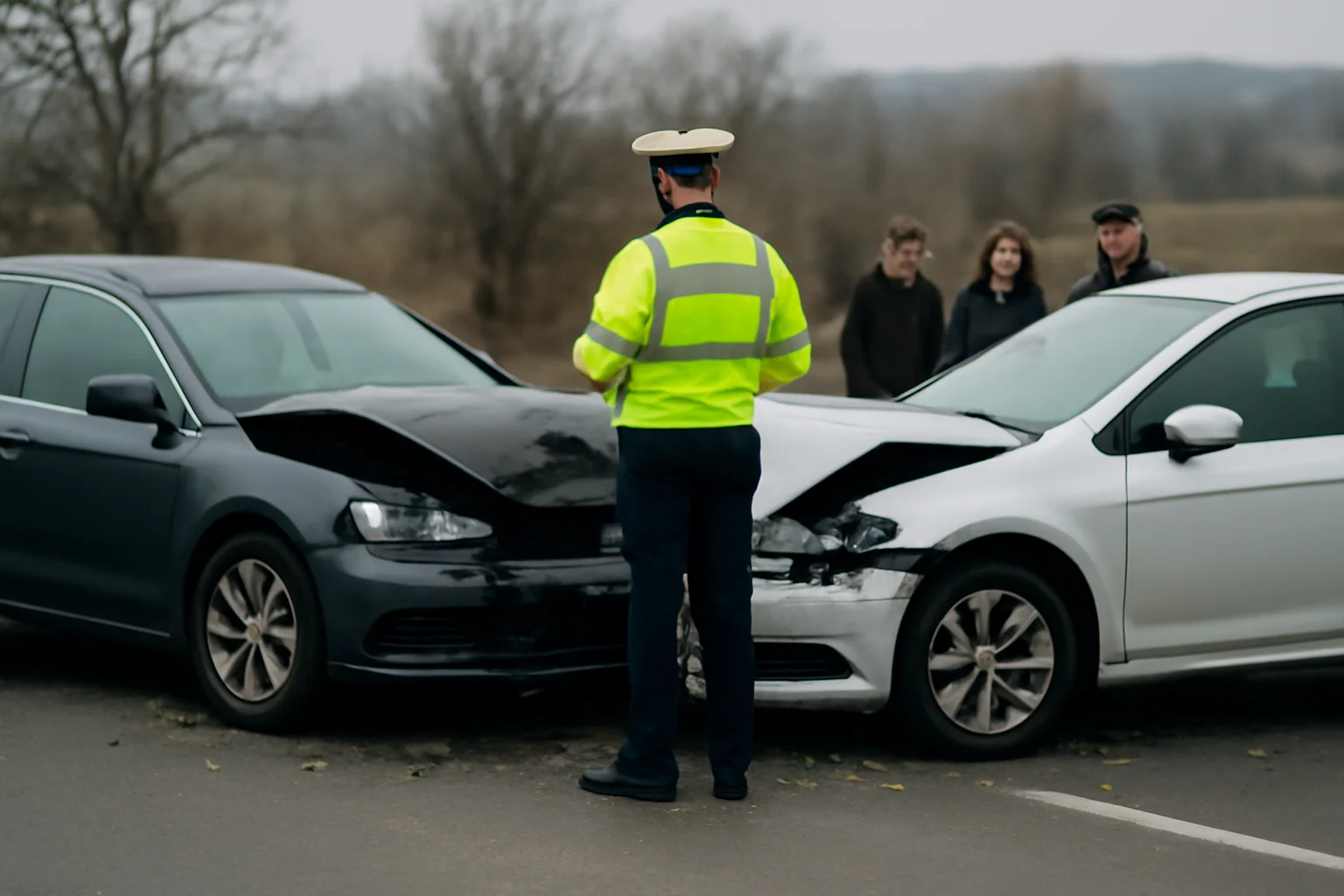 Trafic blocat temporar pe DN1, între Dridif și Beclean, după un accident rutier în județul Brașov