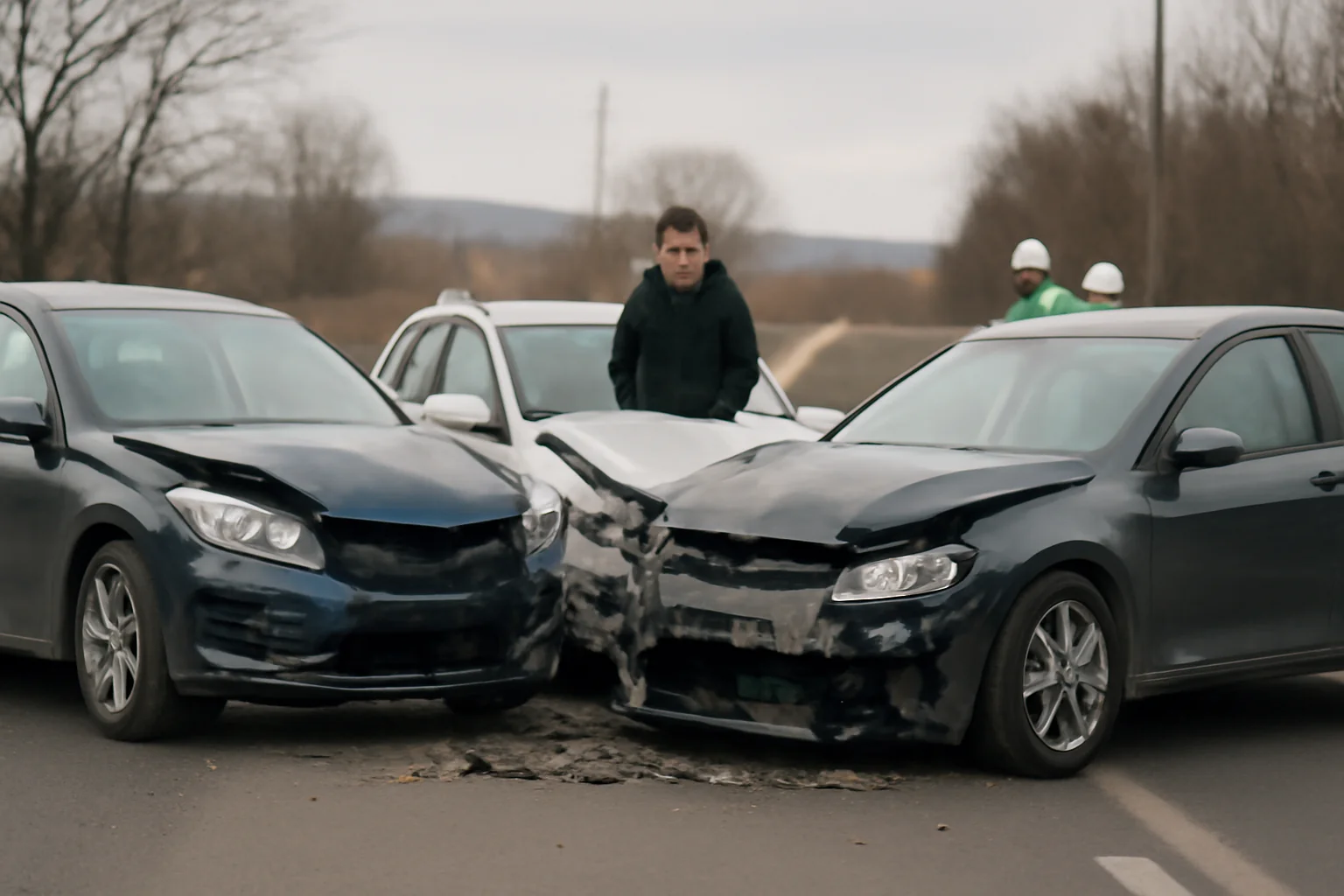Trafic restricționat pe DN 11, lângă Brașov, după un accident cu trei mașini