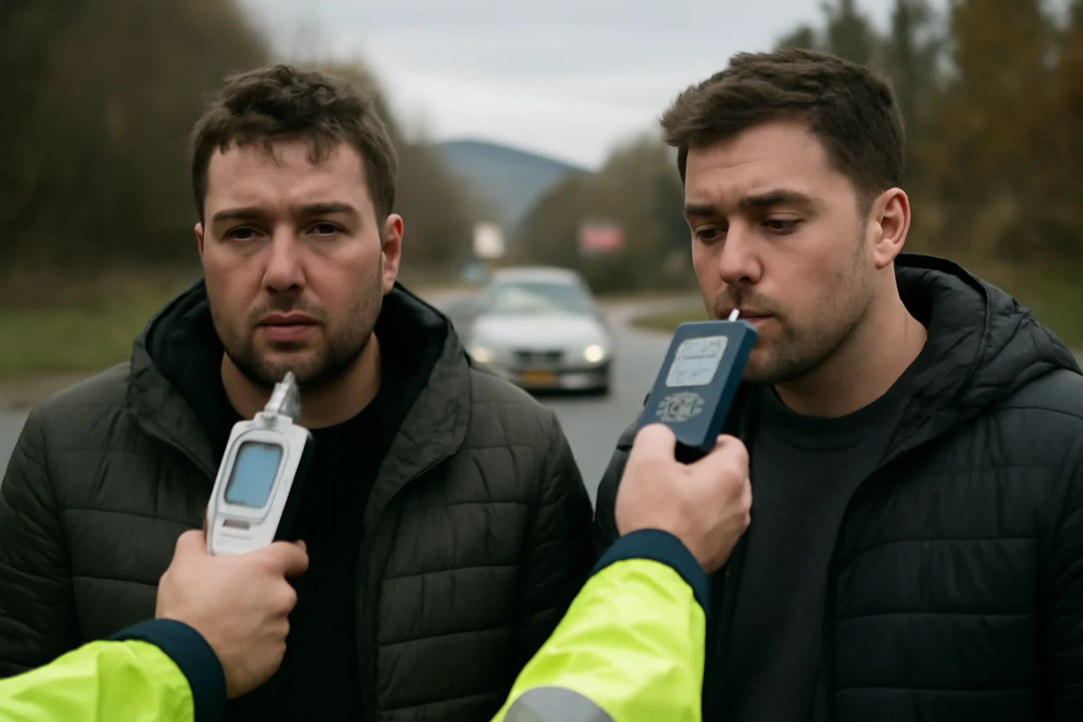 Unul a provocat coliziune pe sens opus, celălalt cu o alcoolemie de 1,08 mg/l