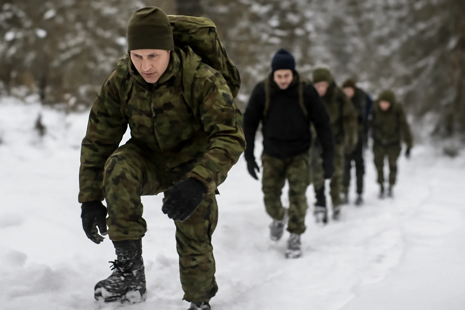 Winter Boot Challenge la Brașov: exercițiu de iarnă pentru viitorii militari ai Forțelor pentru Operații Speciale